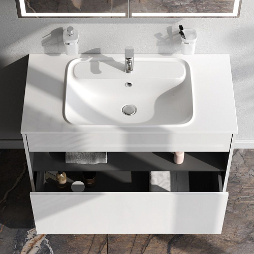 Тумба под раковину AM.PM Func M8FFUX1001WG pull-out, 100 см универсальная, белый Тумба под раковину AM.PM Func M8FFUX1001WG pull-out, 100 см универсальная, белый