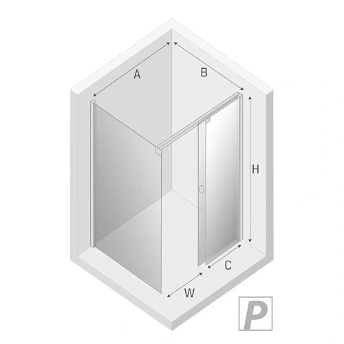 Душевой уголок NEW TRENDY PORTA R 120x100x200 EXK-1048/EXK-1196 хром Душевой уголок NEW TRENDY PORTA R 120x100x200 EXK-1048/EXK-1196 хром