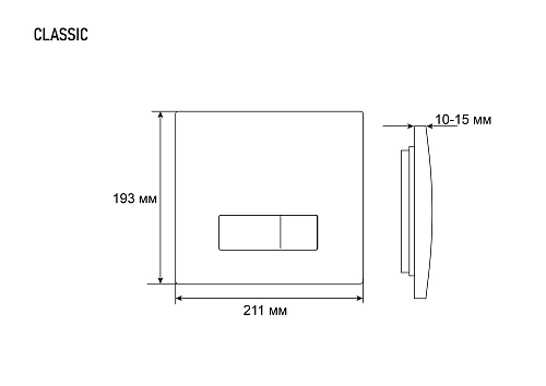 Клавиша смыва GROSSMAN Classic 800.T1.04.310.310 золото матовое Клавиша смыва GROSSMAN Classic 800.T1.04.310.310 золото матовое