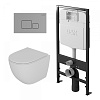 Картинка анонса товара «комплект унитаза d&amp;k ds1391606 dt1396016 с инсталляцией di8055119 и клавишей смыва db1519001»