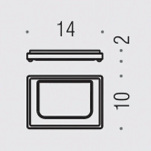 Мыльница Colombo Look B1640.NM-VAN настольная, черный матовый/матовое стекло Мыльница Colombo Look B1640.NM-VAN настольная, черный матовый/матовое стекло