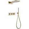 Душевая система ABBER Wasser Kreis AF8151G скрытого монтажа без излива, термостат, золото матовое Душевая система ABBER Wasser Kreis AF8151G скрытого монтажа без излива, термостат, золото матовое