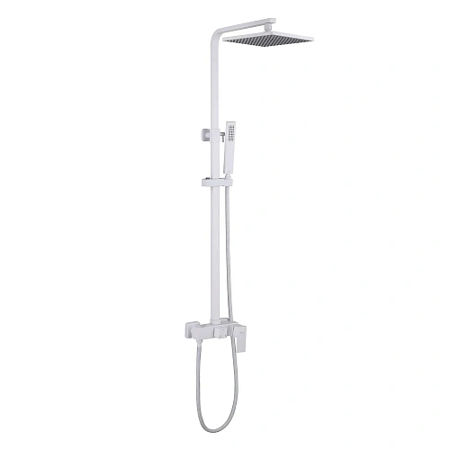 Душевая система ABBER Daheim AF8220WL без излива, белая матовая Душевая система ABBER Daheim AF8220WL без излива, белая матовая