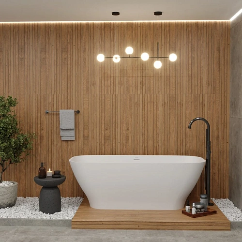 Ванна из искусственного камня WHITECROSS Clover 170x72 белый матовый Ванна из искусственного камня WHITECROSS Clover 170x72 белый матовый