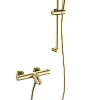 Смеситель для ванны Wonzon & Woghand с термостатом, брашированное золото (WW-C2002-A-BG) Смеситель для ванны Wonzon & Woghand с термостатом, брашированное золото (WW-C2002-A-BG)