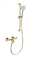Смеситель для ванны Wonzon & Woghand с термостатом, брашированное золото (WW-C2002-A-BG) Смеситель для ванны Wonzon & Woghand с термостатом, брашированное золото (WW-C2002-A-BG)