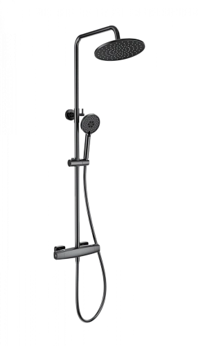 Душевая система Wonzon & Woghand с термостатом, темный графит (WW-B3035-A-BGG) Душевая система Wonzon & Woghand с термостатом, темный графит (WW-B3035-A-BGG)