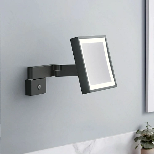 Зеркало косметическое Timo Selene 14076/03 с подсветкой черный Зеркало косметическое Timo Selene 14076/03 с подсветкой черный