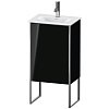 Картинка анонса товара «тумба под раковину duravit xsquare xs4520r4040 напольная 43 см черный глянцевый»
