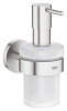 Картинка анонса товара «дозатор жидкого мыла grohe essentials с держателем, суперсталь (40448dc1)»
