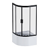 Душевой уголок AM.PM Gem W90G-401A090BT четверть круга 90x90 стекло прозрачное, профиль черный матовый Душевой уголок AM.PM Gem W90G-401A090BT четверть круга 90x90 стекло прозрачное, профиль черный матовый