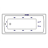 Акриловая ванна EXCELLENT Aquaria 170x75 SMART хром WAEX.AQU17.SMART.CR Акриловая ванна EXCELLENT Aquaria 170x75 SMART хром WAEX.AQU17.SMART.CR