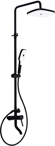 Душевая система STWORKI Мосс FT13196OBD со смесителем для ванны, черная матовая 577355 Душевая система STWORKI Мосс FT13196OBD со смесителем для ванны, черная матовая 577355