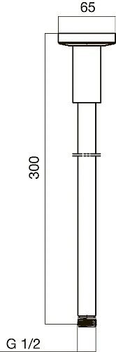 Кронштейн верхнего душа AM.PM F0500600 Кронштейн верхнего душа AM.PM F0500600