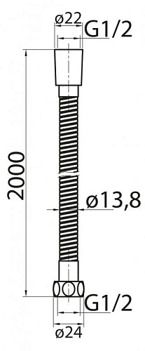 Душевой шланг CEZARES CZR-U-FBV-200-03/24 для смесителя на борт ванной, в металлической оплетке, золото 24 карат Душевой шланг CEZARES CZR-U-FBV-200-03/24 для смесителя на борт ванной, в металлической оплетке, золото 24 карат