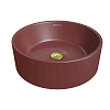 Раковина GROSSMAN Color GR-3013VIM (410x410x150) бордовая матовая Раковина GROSSMAN Color GR-3013VIM (410x410x150) бордовая матовая