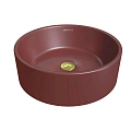 Раковина GROSSMAN Color GR-3013VIM (410x410x150) бордовая матовая Раковина GROSSMAN Color GR-3013VIM (410x410x150) бордовая матовая