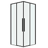 Картинка анонса товара «душевой уголок grossman galaxy 300.k33.01.9090.21.00 (90x90x195) квадрат,раздвиж,черн.мат., стекло прозрач»