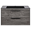 Тумба под раковину Vincea Chiara 2D 800 подвесная, 2 выкатных ящика soft-close, G.Stone VMC-2C2800GS Тумба под раковину Vincea Chiara 2D 800 подвесная, 2 выкатных ящика soft-close, G.Stone VMC-2C2800GS