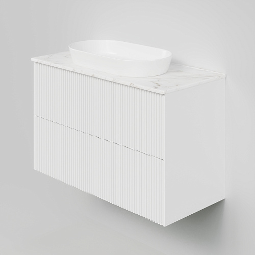 Тумба под раковину La Fenice TERRA TWIN Bianco 100 NFNC-01-TER-B-100-2-3-GG белая матовая с белой столешницей Тумба под раковину La Fenice TERRA TWIN Bianco 100 NFNC-01-TER-B-100-2-3-GG белая матовая с белой столешницей