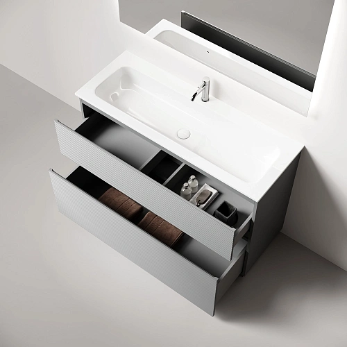 Тумба под раковину SANCOS Folk Floor FL120FES 1190х445х850 Ergraut soft, напольная Тумба под раковину SANCOS Folk Floor FL120FES 1190х445х850 Ergraut soft, напольная