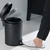 Ведро для мусора Aquatek AQ4991MB черный матовый Ведро для мусора Aquatek AQ4991MB черный матовый