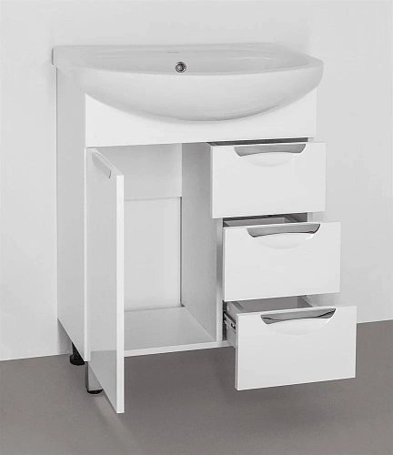 Тумба под раковину Style Line Жасмин 65 (3 ящ.) ЛС-00000035 Тумба под раковину Style Line Жасмин 65 (3 ящ.) ЛС-00000035