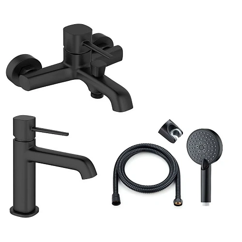 Комплект смесителей Orange Karl M05-311b черный Комплект смесителей Orange Karl M05-311b черный