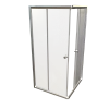 Душевой уголок Radomir Дрим 110 1-09-2-0-0-1201 квадратный, стекла матовые, профиль матовый хром