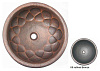Картинка анонса товара «раковина медная bronze de luxe r103, цвет - oil rubbed bronze (потертая бронза), 42 х 42 х 15 см r103_oil_rubbed_bronze»