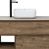 Тумба с раковиной STWORKI Карлстад 90 дуб рустикальный, простоун беж, с отверстием для смесителя в с 425505 Тумба с раковиной STWORKI Карлстад 90 дуб рустикальный, простоун беж, с отверстием для смесителя в с 425505