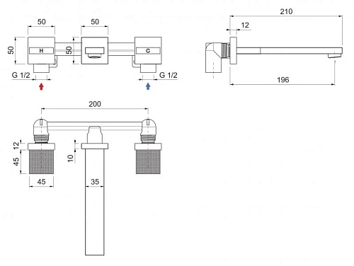 Смеситель для раковины CEZARES PRIZMA-BLI3-03/24 Смеситель для раковины CEZARES PRIZMA-BLI3-03/24