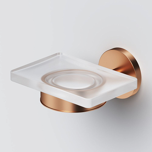 Мыльница AM.PM X-Joy A85A34244, стеклянная розовое золото Мыльница AM.PM X-Joy A85A34244, стеклянная розовое золото