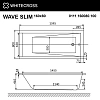 Акриловая ванна WHITECROSS Wave Slim 160x80 "NANO" золото гидромассажная 0111.160080.100.NANO.GL Акриловая ванна WHITECROSS Wave Slim 160x80 "NANO" золото гидромассажная 0111.160080.100.NANO.GL