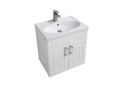 Комплект мебели Aquanet Рондо 60 белый (2 дверцы) 00195705 Комплект мебели Aquanet Рондо 60 белый (2 дверцы) 00195705