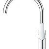 Смеситель для кухни GROHE Blue Pure Eurosmart для подачи смешанной и фильтрованной воды c C-образным 30499000 Смеситель для кухни GROHE Blue Pure Eurosmart для подачи смешанной и фильтрованной воды c C-образным 30499000