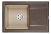 Кухонная мойка Granula HI-74, ЭСПРЕССО/ПЕСОК,ГИБРИД кварц 740х500 HI-74, Эспрессо/Песок