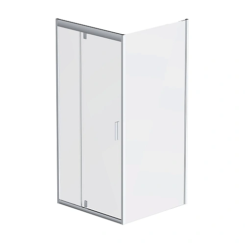 Душевой уголок AM.PM Gem W90G-404-090MT Sqare Pivot 90x90 стекло прозрачное, профиль хром матовый Душевой уголок AM.PM Gem W90G-404-090MT Sqare Pivot 90x90 стекло прозрачное, профиль хром матовый