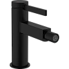 Смеситель для биде Hansgrohe Finoris со сливным клапаном Push-Open 76200670, матовый черный