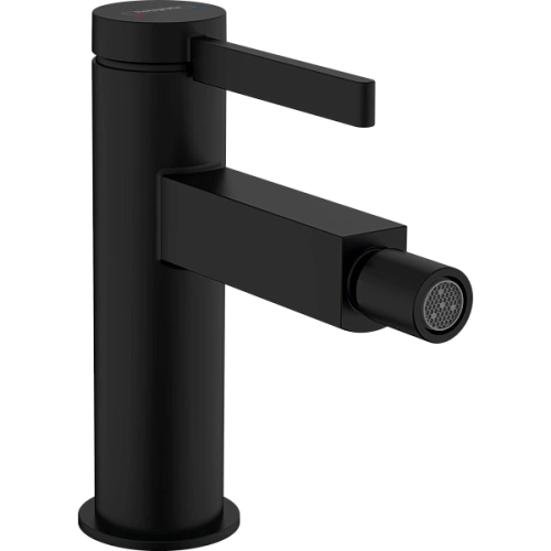 Смеситель для биде Hansgrohe Finoris со сливным клапаном Push-Open 76200670, матовый черный Смеситель для биде Hansgrohe Finoris со сливным клапаном Push-Open 76200670, матовый черный