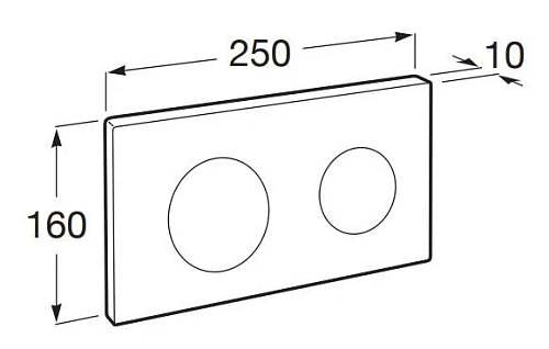 Клавиша смыва Roca PL-10 890089001 Клавиша смыва Roca PL-10 890089001