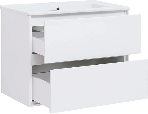 Тумба под раковину Aquanet Милан 85 белый глянец 00339967 подвесная Тумба под раковину Aquanet Милан 85 белый глянец 00339967 подвесная