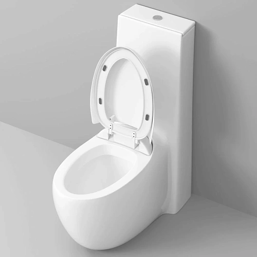 Унитаз напольный GROSSMAN GR-4424 Solis 690x420x880 моноблок с толстой крышкой Унитаз напольный GROSSMAN GR-4424 Solis 690x420x880 моноблок с толстой крышкой