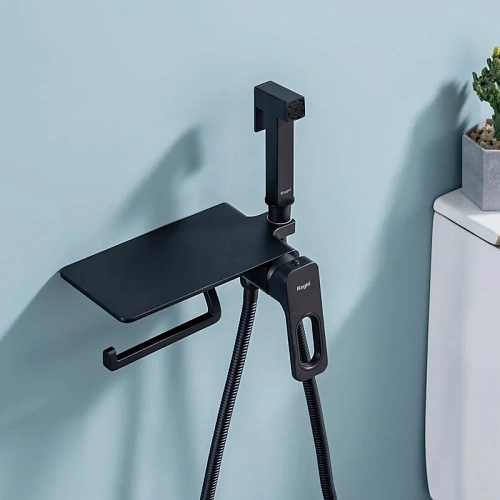 Гигиенический душ Raglo R51.55.06 встраиваемый, черный Гигиенический душ Raglo R51.55.06 встраиваемый, черный