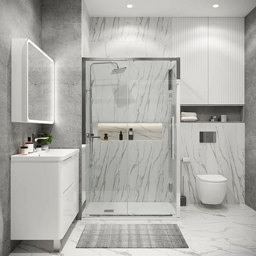 Боковая стенка GROSSMAN Cosmo 200.K33.02.80.10.00 (80x195) хром, стекло прозрачное Боковая стенка GROSSMAN Cosmo 200.K33.02.80.10.00 (80x195) хром, стекло прозрачное