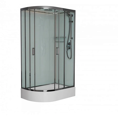 Душевая кабина Frank F412/1R М правосторонняя White белый профиль матовое стекло 120x80 20100 Душевая кабина Frank F412/1R М правосторонняя White белый профиль матовое стекло 120x80 20100