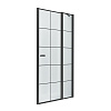 Картинка анонса товара «душевая дверь new trendy new soleo black одинарные 90x195 d-0293a (черный)»