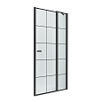 Душевая дверь NEW TRENDY NEW SOLEO BLACK одинарные 90x195 D-0293A (черный) Душевая дверь NEW TRENDY NEW SOLEO BLACK одинарные 90x195 D-0293A (черный)
