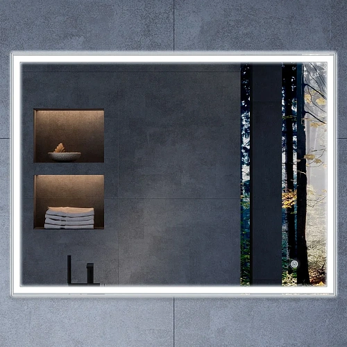 Зеркало Vincea LED VLM-3VN800 800х600 c сенсорным выключателем и диммером Зеркало Vincea LED VLM-3VN800 800х600 c сенсорным выключателем и диммером