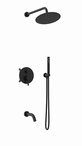 Душевая система Vincea Villa VSFW-1VL3MB встраиваемая, 3 режима, черная Душевая система Vincea Villa VSFW-1VL3MB встраиваемая, 3 режима, черная